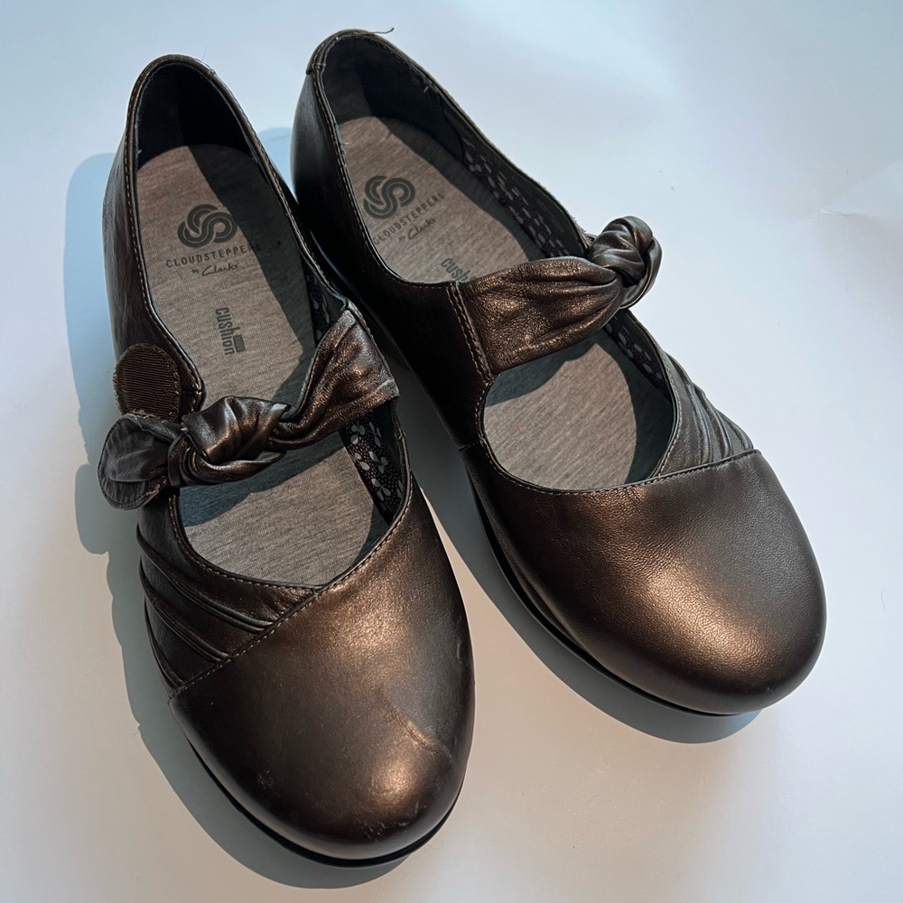Brown Leather Mary Jane Shoes